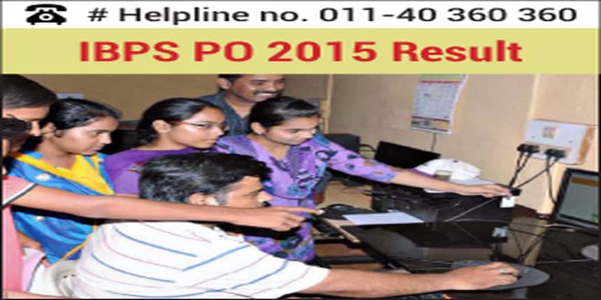 IBPS PO 2015 Result