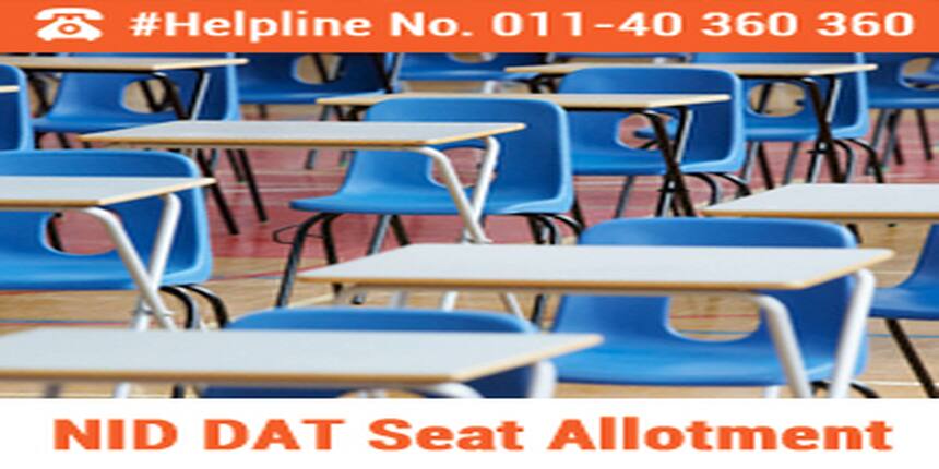 NID DAT 2016 Seat Allotment