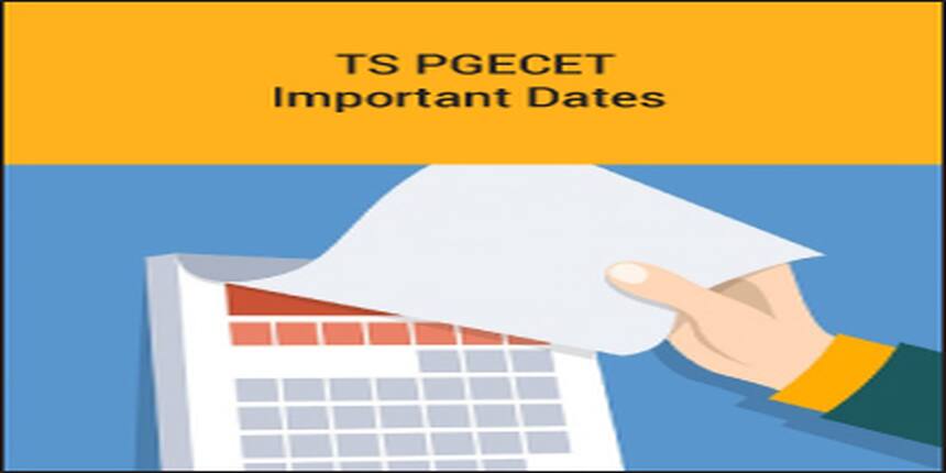 TS PGECET Important Dates 2017