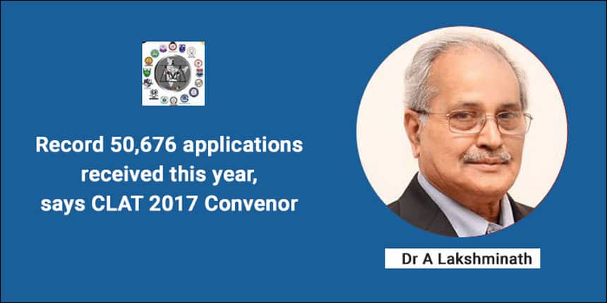 CLAT 2017: Record 50,676 applications received this year, says Convenor