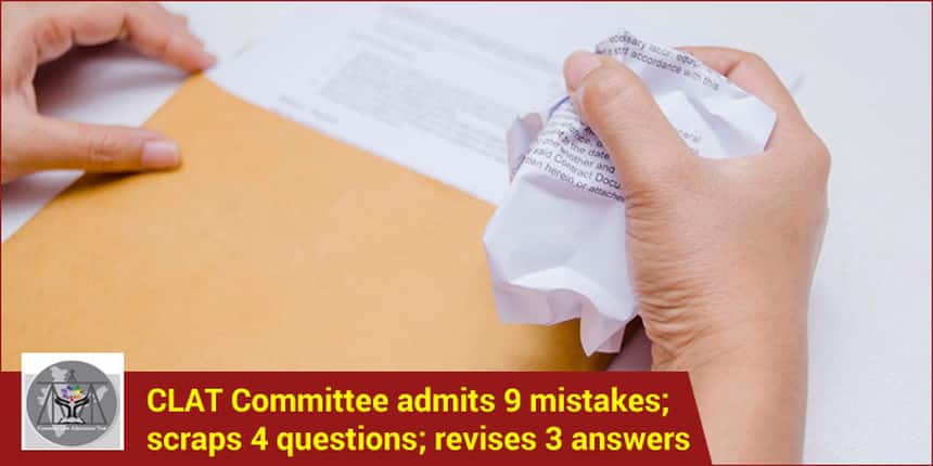 CLAT 2017: Committee admits 9 mistakes; scraps 4 questions; revises 3 answers
