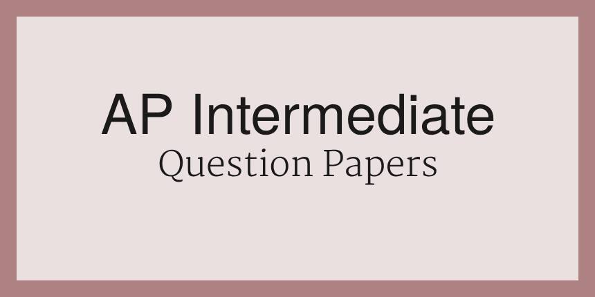 AP Intermediate Question Papers 2020 - Download Model Papers Pdf Here