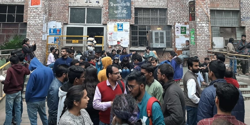 students boycotting exams as part of the protest