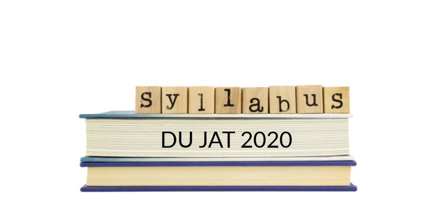 DU JAT Syllabus 2020