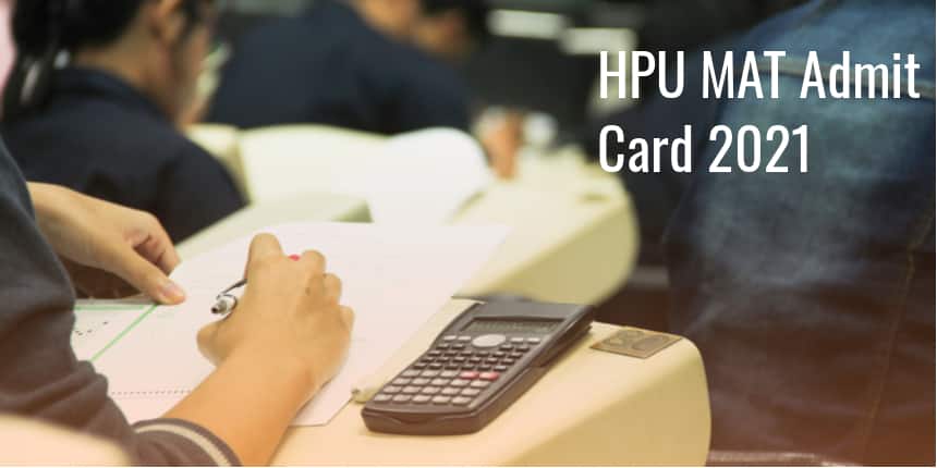 HPU MAT Admit Card 2021
