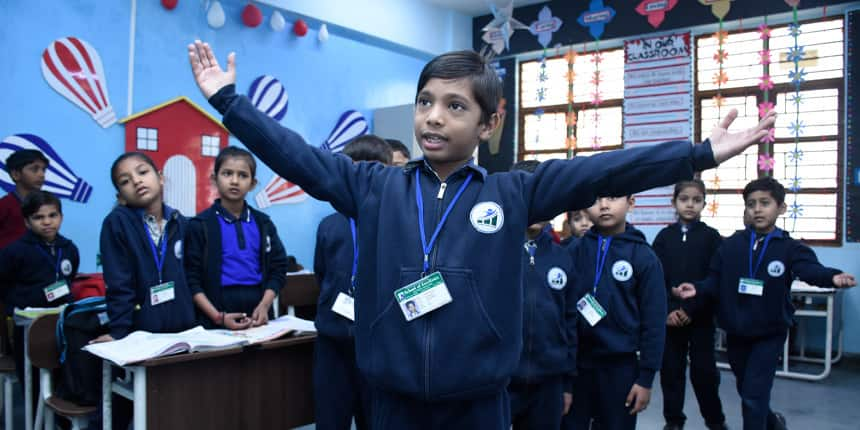 Class activity in School of Excellence, Khichripur