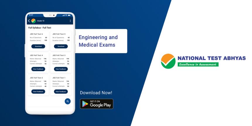 NEET 2021 National Testing Abhyas - NTA Officials App for NEET Preparation