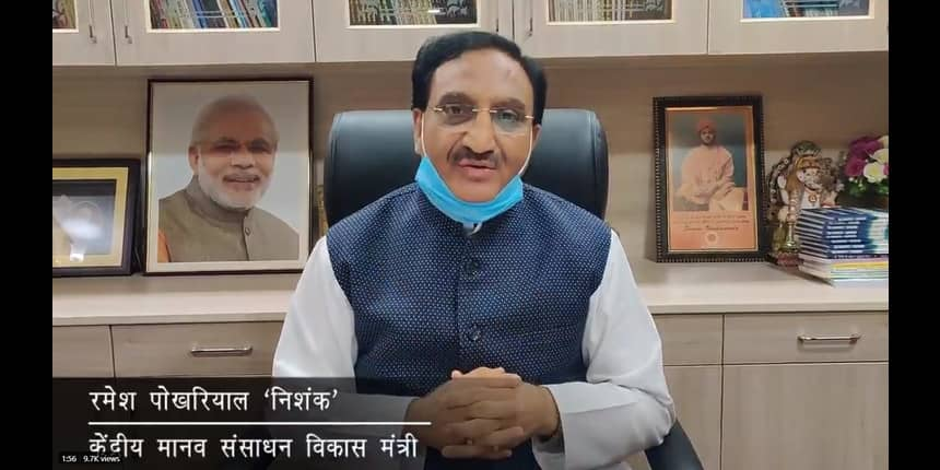 Education minister Ramesh Pokhriyal ' Nishank' (Source: Twitter/Ramesh Pokhriyal)