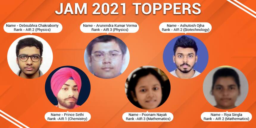 IIT JAM Toppers List 2021 (Available) - All India Rank & Toppers Name