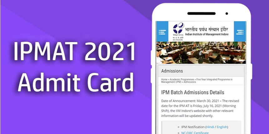 IPMAT Admit Card 2021