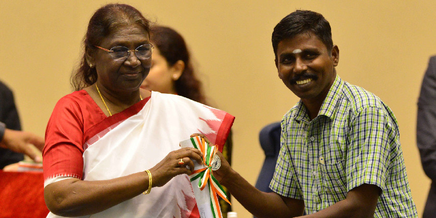 To honour teachers nationwide on Teachers' Day, President Droupadi Murmu presented 46 of them with national awards. (Source: Twitter)