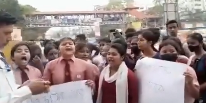 Students protest over Assam HSLC paper leak