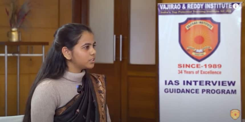 UPSC CSE topper 2022, Ishita Kishore. (Picture: YouTube- Vajirao & Reddy Institute)