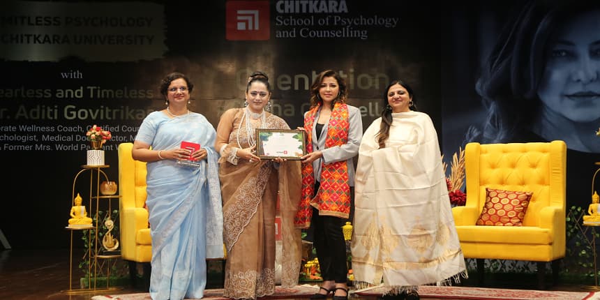 Three speakers highlighted importance of psychology during a session at Chitkara University. (Image: Press Release)