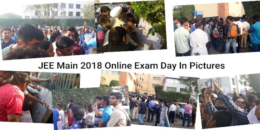 JEE Main 2018 Online Exam Day in Pictures – Day 1 & 2
