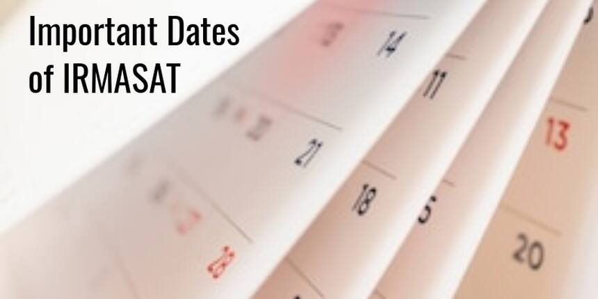 IRMASAT Important Dates 2021