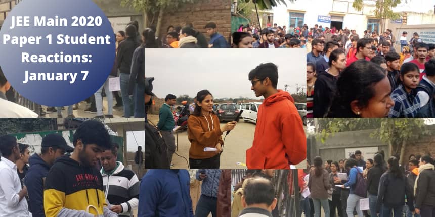 JEE Main 2020 Paper 1 Student Reactions: January 7