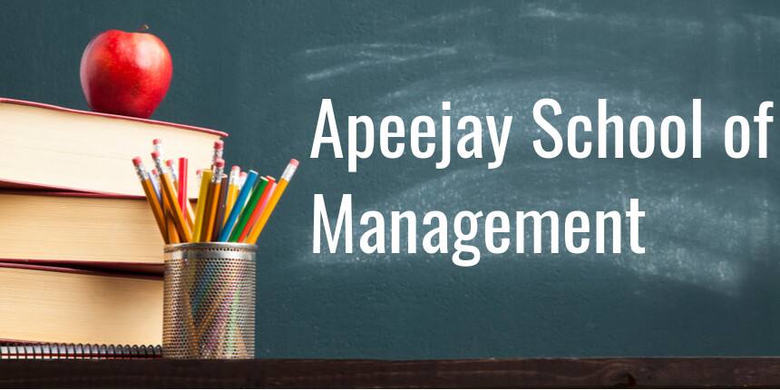 Apeejay School of Management Invites Application for PGDM Programme