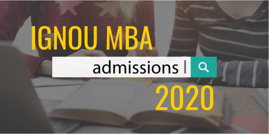 IGNOU MBA Admissions 2020