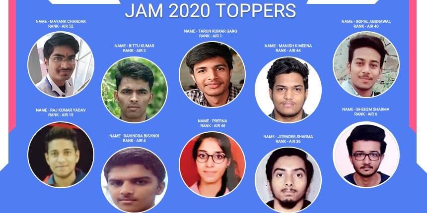 IIT JAM Toppers List 2020