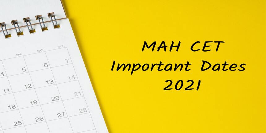 MAH CET Exam Dates 2021