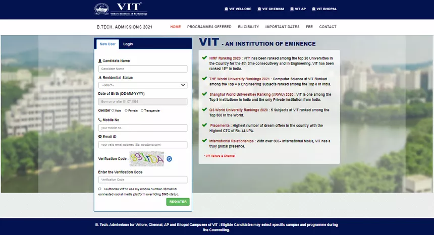 viteee registration