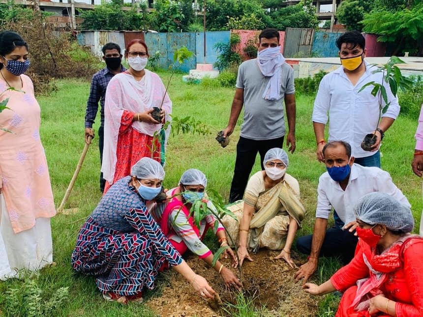 India Independence Day Images: GGSSS Dera held a flag hoisting and tree plantation ceremony (Source: GGSSS Dera)