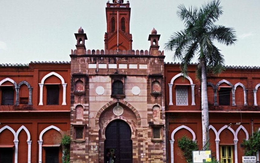 AMU employees take out procession over demand for regularisation of ad hoc workers