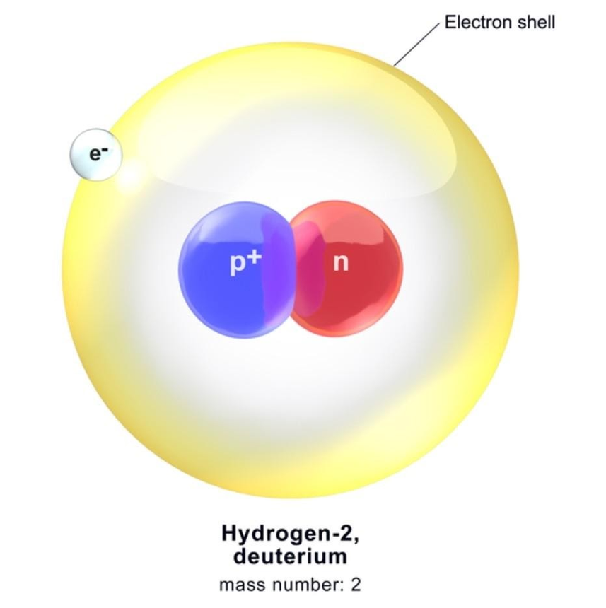 Deuteron comprises of a neutron and a proton. Deuteron symbol is represented as (_1^2)D. A non-aligned atom of 2H is termed as deuterium. It is the unpretentious bound state of nucleons and thus gives us an ideal system for learning the nucleon-nucleon interaction.