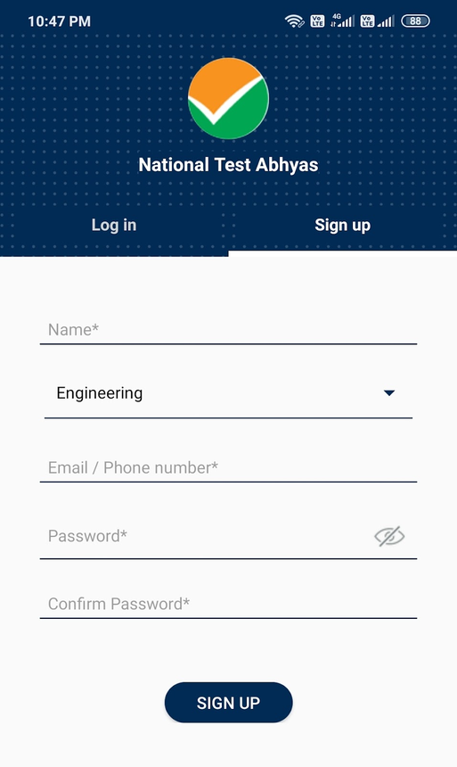 Abhyas app sign up