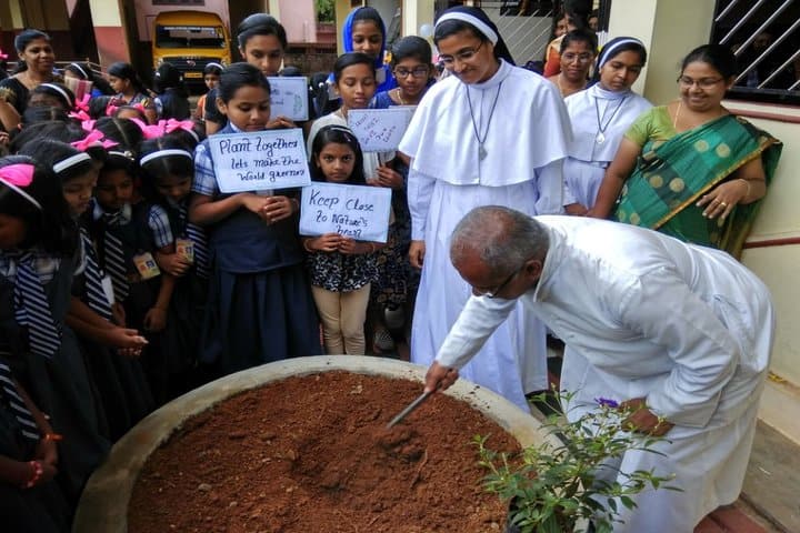 Vimal Jyothi Public School - planting tree