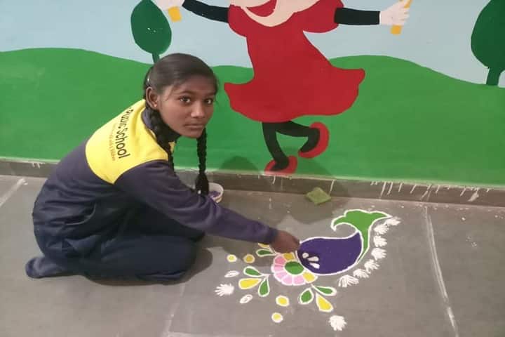 Aakar Public School-Rangoli Competition