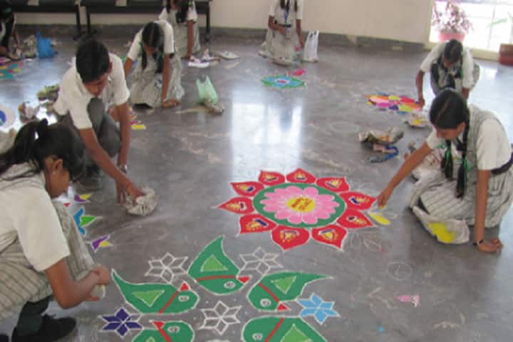 Anant Utsav School-Rangoli Competition