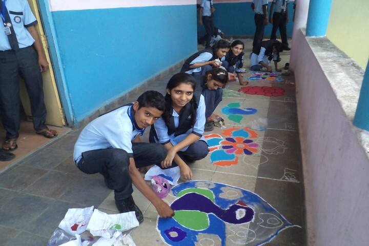 Bharti Vidhya Mandir International School-Rangoli Competition