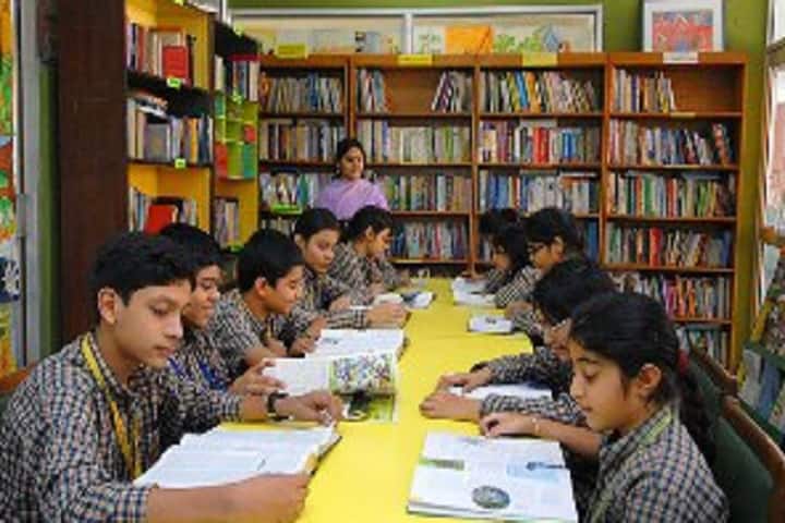 Excellence Valley International School-Library with reading room
