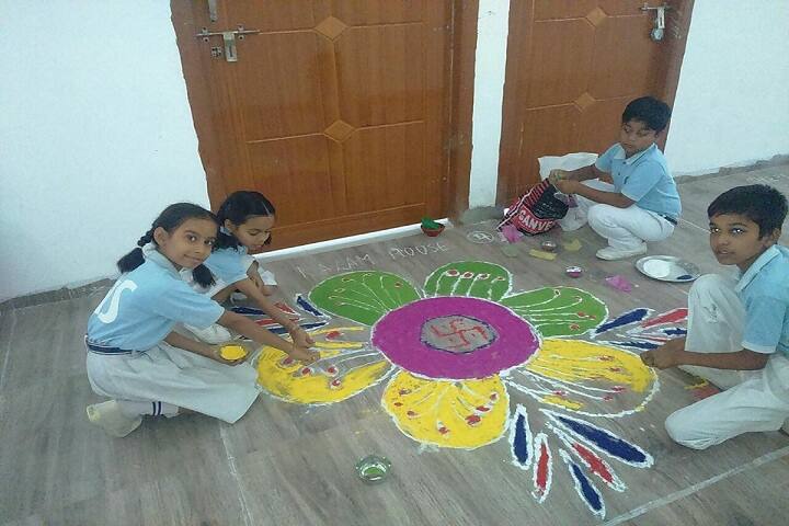 Gyanodaya International School-Rangoli Competition