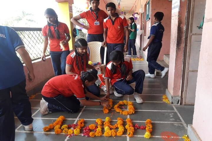 Kolaras Public School-Rangoli