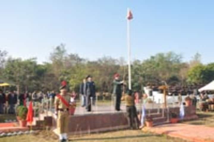 Sainik School, Rewa - Flag Hosting