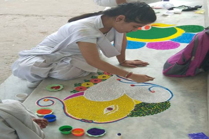 Shri Ramji Lal Senior Secondary School-Rangoli Compitition
