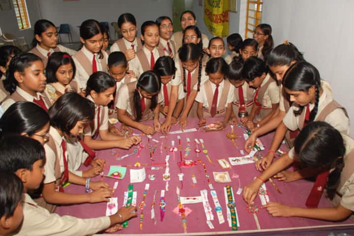 St Pauls Convent School-Rakhi Making Compitition