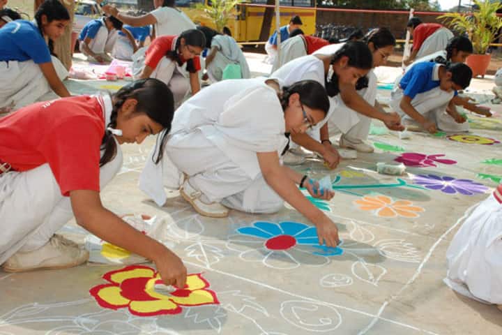 St Pauls Convent School-Rangoli Compitition