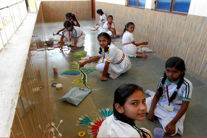 St Thomas Convent Secondary School-Rangoli Compitition