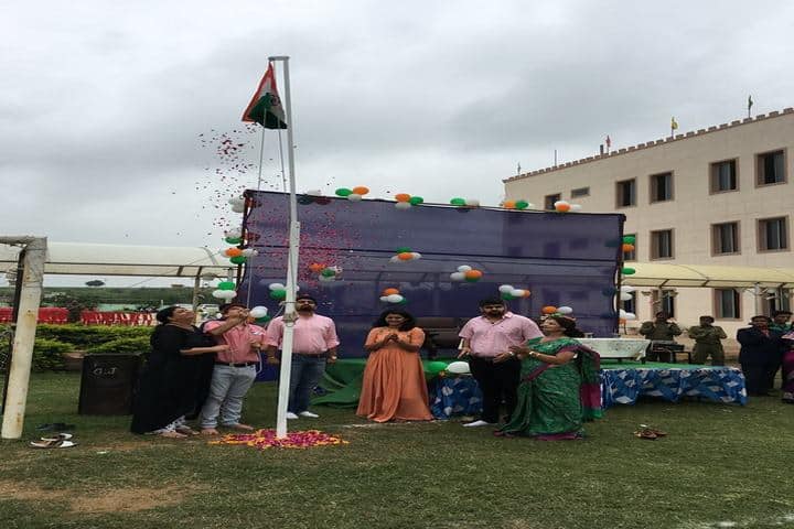 Vidya Bhavan Public School-Flag Hoisting