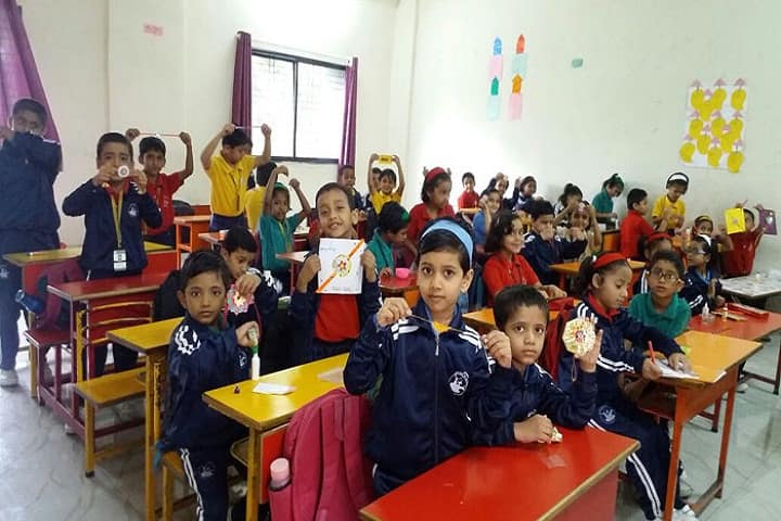 Blossom Public School-Rakhi Making Activity
