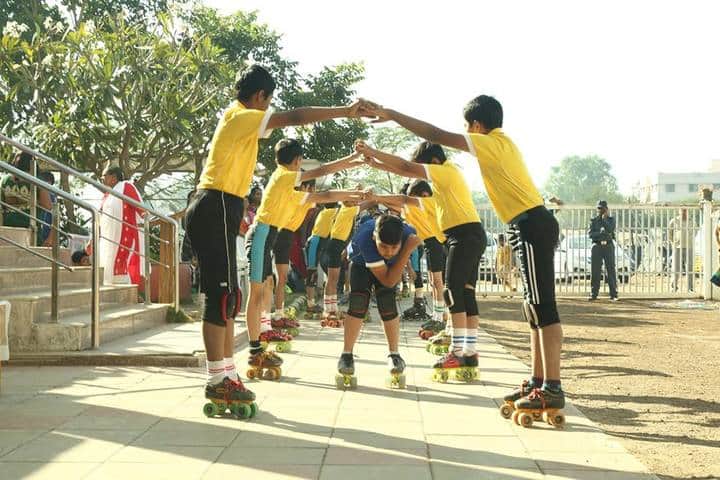 Gems English Medium School-Skating Activity
