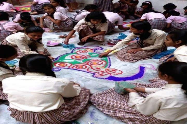 D K Carmel Residential High School-Rangoli