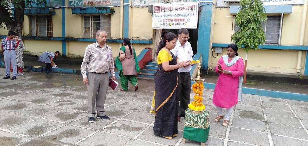 Kendriya Vidyalaya-Lighting The Lamp