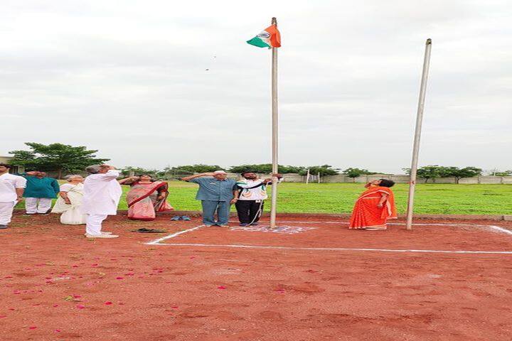 N.V. Chinmaya Vidyalaya-Flag Hoisting