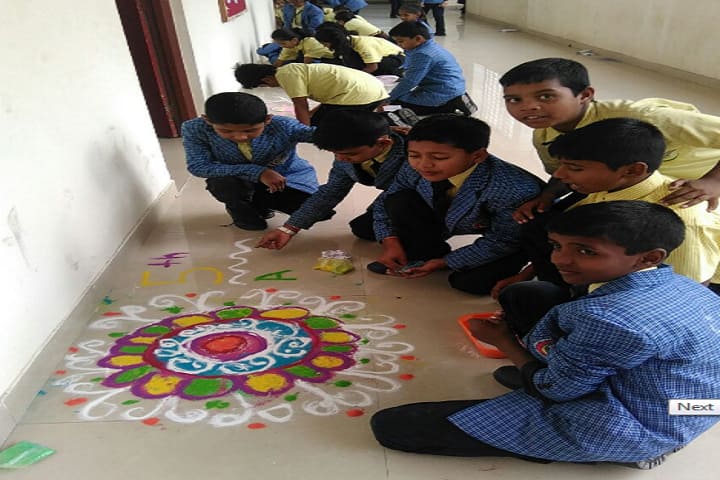 New Times International School-Rangoli