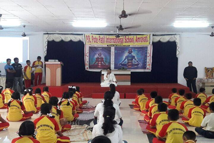 P R Pote Patil International School-International Yoga Day